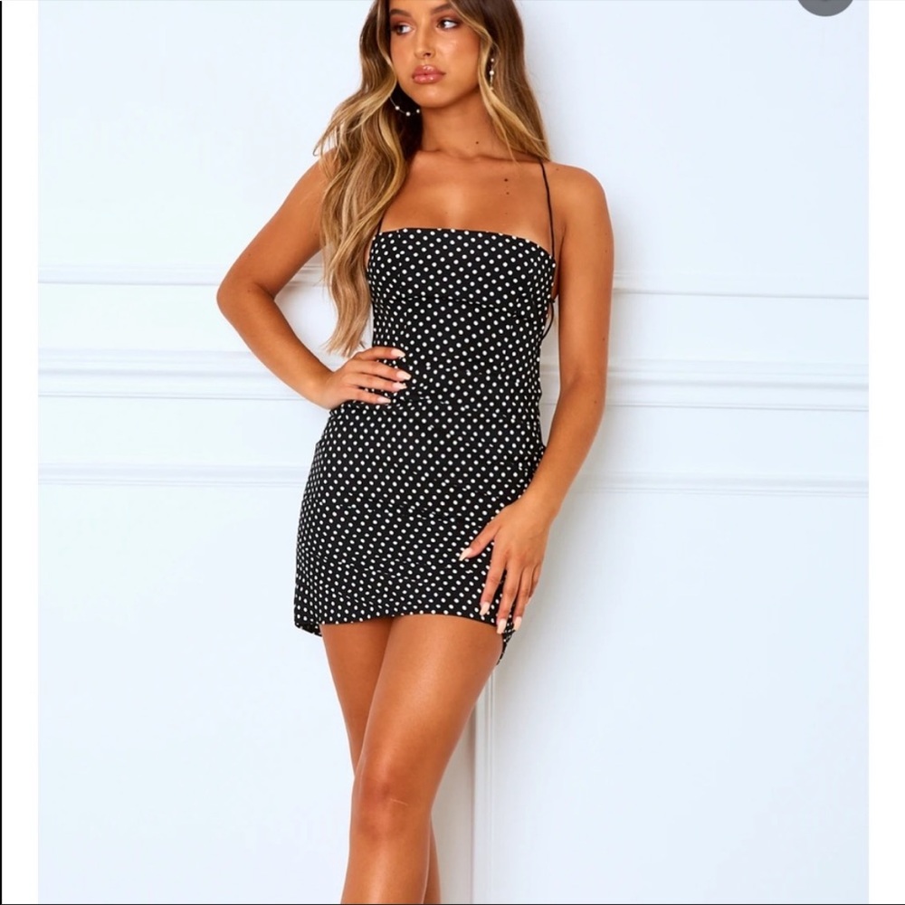 White Fox Boutique Polka Dot Dress